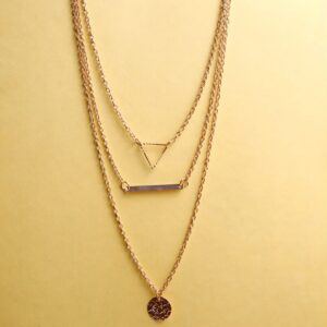 zircon sparkle gold plated pendant necklace