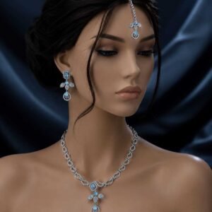 Necklace with Earrings & Mang Tikka